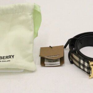Burberry Vintage Check TB Womens Belt Size Small